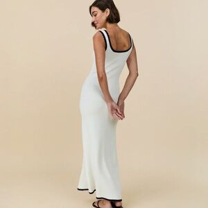 NWT WOMEN'S TANK KNIT DRESS WHITE